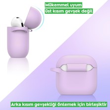 Ewec 4. Nesil Uyumlu Lila Premium Silikon High Quality Kulaklık Kılıfı - 2 mm Kalınlık