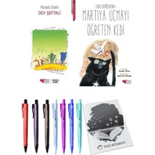 Martıya Uçmayı Öğreten Kedi ve Dev Şeftali 2'li Set + Hediyeli