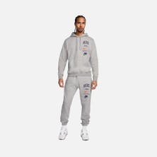 Nike Sportswear Club Fleece 'stacked Graphics' Pullover Hoodie Erkek Polarlı Kapüşonlu Sweatshirt FN2634