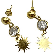 Defne Silver Güneş Küpe