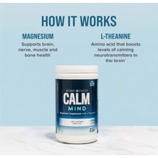 Natural Vitality Calm Mind Magnesium Citrate + L-Theanine Powder Unflavored 12 Oz 339 gr