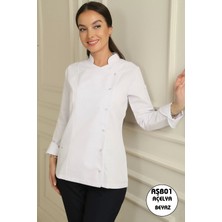 Deniz İş Kadın Alpaka Kumaş Aşçı Ceketi