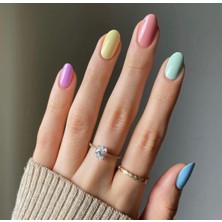 Nailos Pastel Colors Jel Tırnak, 20 Adet (2 Kullanım)