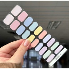 Nailos Pastel Colors Jel Tırnak, 20 Adet (2 Kullanım)