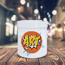 Asilmeydan Art Yazılı Küllük Pop Art Baskılı Kül Tablası K-113