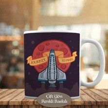 Asilmeydan Uzaya Fırlatılan Roket Baskılı Kupa Bardak Hediyelik-54595