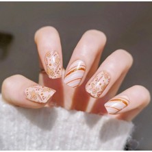 Nailos Gingerbread Man Nail Art Jel Tırnak 20 Adet (2 Kullanım)