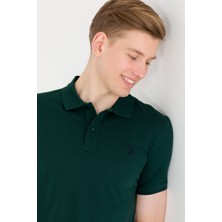 U.S. Polo Assn. Erkek Koyu Yeşil Tişört Basic 50262933-VR079