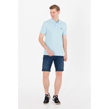 U.S. Polo Assn. Erkek Aqua Tişört Basic 50262933-VR007