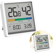 Caddemia LCD Ekranlı Dijital Termometre Sıcaklık - Nem Ölçer (Dry-Comfort-Wet) (4434)