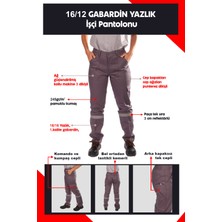 Selçuklu Plus 16/12 Gabardin Yazlık İşçi Pantolonu Tek Reflektörlü İş Pantolonu