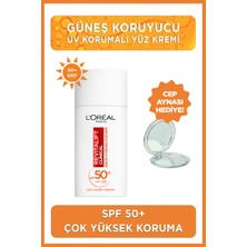 L'oréal Paris Revitalift Clinical Spf 50+ Günlük Yüksek Uv Korumalı Yüz Güneş Kremi 50ML + Beyaz Cep Aynası