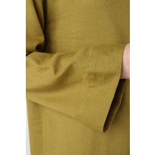 HE-QA Keten Basic Tunik Olive