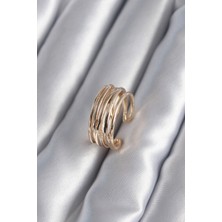 Callerrons Accessories Gold Renk Ayarlanabilir Kadın Yüzük - EBJ241109W28926