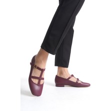 Vonje Berry Bordo Kadın Babet