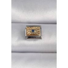 Callerrons Accessories Gümüş Renk Altın Göz Işlemeli Nomination Charm - EBJ241109W29000