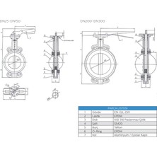 Ayvaz Kv3 Kelebek Vana Wfr DN50 PN10/16