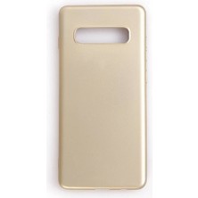 Piyasa Sepeti Samsung Galaxy S10 Plus Premium Silikon Kılıf Gold