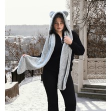 Özgüner Oyuncak Ayıcı Oyuncak Kapşonlu Welsoft Peluş Bere - Atkılı - Polar Boyunluk Şalı - Rüzgar Geçirmez Kulaklı Şapka