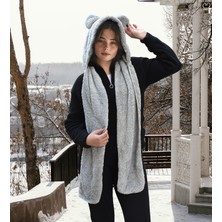 Özgüner Oyuncak Ayıcı Oyuncak Kapşonlu Welsoft Peluş Bere - Atkılı - Polar Boyunluk Şalı - Rüzgar Geçirmez Kulaklı Şapka