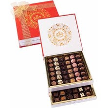 Şekerci Cafer Erol El Yapımı Spesiyal Çikolata - Lacivert İki Katlı Kutu 72 Adet