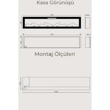 Zaya Masta 200 Cam Çerçeveli Elektrikli Şömine - Isıtıcısız, Tek Renkli (Alev Renkli), Kumandalı
