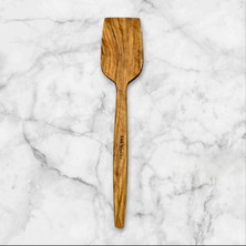 F&S WoodArt Edremit Zeytin Ağacı Doğal Ahşap El Yapımı Spatula Servis 28 cm