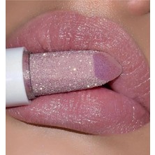 Natural Mor Renk Kalıcı Parlak Simli Ruj Glitter Waterproof Matte Luxury Lipstick