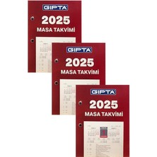 Gıpta 2025 Blok Masa Takvimi 10X13 cm 3 Adet