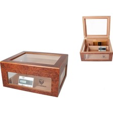 Germanus Oro Brown Camlı Humidor