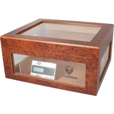 Germanus Oro Brown Camlı Humidor