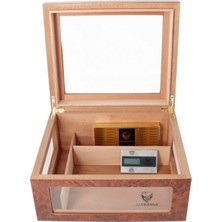 Germanus Oro Brown Camlı Humidor