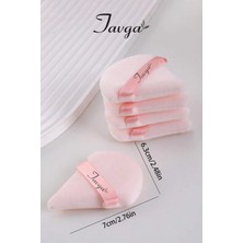 Tavga Çift Taraflı Pink Puff Likid Fontöten Bb Krem Kontör Uygulamalı Makyaj Süngeri Seti - 4'lü - Çantalı
