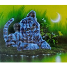 Mentaş Boncuklu Taşlı Mozaik Elmas Goblen Pano Tablo Resim Puzzle Dıamond Paıntıng Ebat 21X25 Çocuklar Için