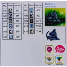 Mentaş Boncuklu Taşlı Mozaik Elmas Goblen Pano Tablo Resim Puzzle Dıamond Paıntıng Ebat 21X25 Çocuklar Için