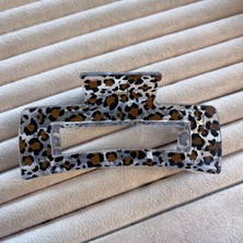 Makmery Accessory Leopar Mandal Kadın Saç Tokası