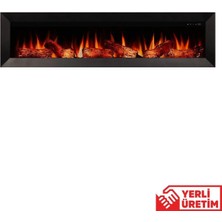 Zaya Magel 160 Metal Çerçeveli Elektrikli Şömine - Isıtıcısız, Sınırsız Renkli (Rgb), Kumandalı