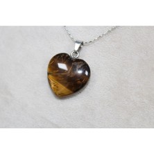 Alina Jewelry Doğal Taş Kolye - Aventurin, Ametist, Kaplan Gözü, Obsidyen ve Pembe Kuvars Şifalı Taşlar