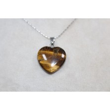 Alina Jewelry Doğal Taş Kolye - Aventurin, Ametist, Kaplan Gözü, Obsidyen ve Pembe Kuvars Şifalı Taşlar