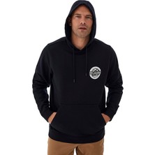 Columbia Button Badge Hoodie Erkek Siyah Outdoor Sweatshirt CS0391-010