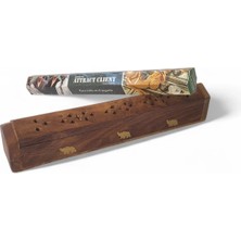 Ahşap Pirinç Işlemeli Tabut Hediyeli Tütsülük