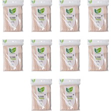 Roll-Up Doğaya Dönüş Ekolojik Doğal Doğa Dostu  Ahşap Çatal - 16  cm . - 50'li 10 Paket
