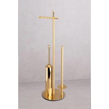 Dizaynaks Hareketli Wc Set Gold Altın Kaplama