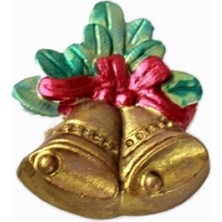 Morlalem Fiyonklu Süs Çanı Silikon Kalıp K-573, Kokulu Taş Mum Sabun Alçıya Uygun