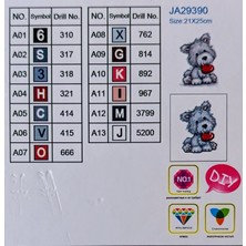 Mentaş Boncuklu Taşlı Mozaik Elmas Goblen Pano Tablo Resim Puzzle Dıamond Paıntıng Ebat 21X25 Çocuklar Için