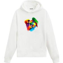 Colermi Köpek Neşeli Renkli Köpek Tasarımı Doğum Günü Hediyesi Pamuklu Hoodie Kapşonlu Sweatshirt