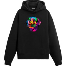 Colermi Köpek Benek Renkli Köpek Tasarımı Doğum Günü Hediyesi Pamuklu Hoodie Kapşonlu Sweatshirt