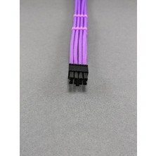 MM 8 Pin Cpu (Işlemci) Uzatma Kablosu - Mor Sleeved
