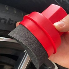 Caraks Oto Lastik Parlatıcı Sünger Ergonomik Muhafazalı Kaliteli Profesyonel Kavisli Lastik Parlatıcı