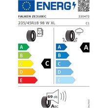 Falken 235/45 R18 98W Xl Ziex ZE310 Ecorun Oto Yaz Lastiği (Üretim Yılı:2024)